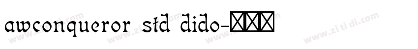 awconqueror std dido字体转换